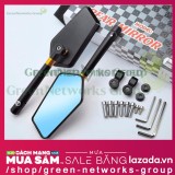 Cặp Kính Chiếu Hậu Kiếng Biker Kiểu Iphone Xéo Cho Xe Máy Moto (đen)