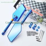 Cặp Kính Chiếu Hậu Kiếng Biker Kiểu Iphone Xéo Cho Xe Máy Moto (xanh)