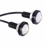 Cặp led xinhan nút áo gắn xe máy (đen-sáng trắng)