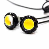 [HCM]Cặp led xinhan nút áo gắn xe máy (đen-sáng vàng)