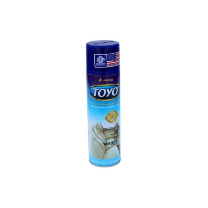 Chai Xịt Nội Thất Đánh Bóng Da , Nhựa , Vỏ Xe Toyo 500ml