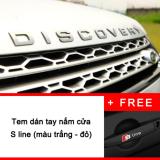 Chữ nổi 3d discovery dán nắp capo xe hơi + tặng tem dán tay nắm cánh cửa xe sline