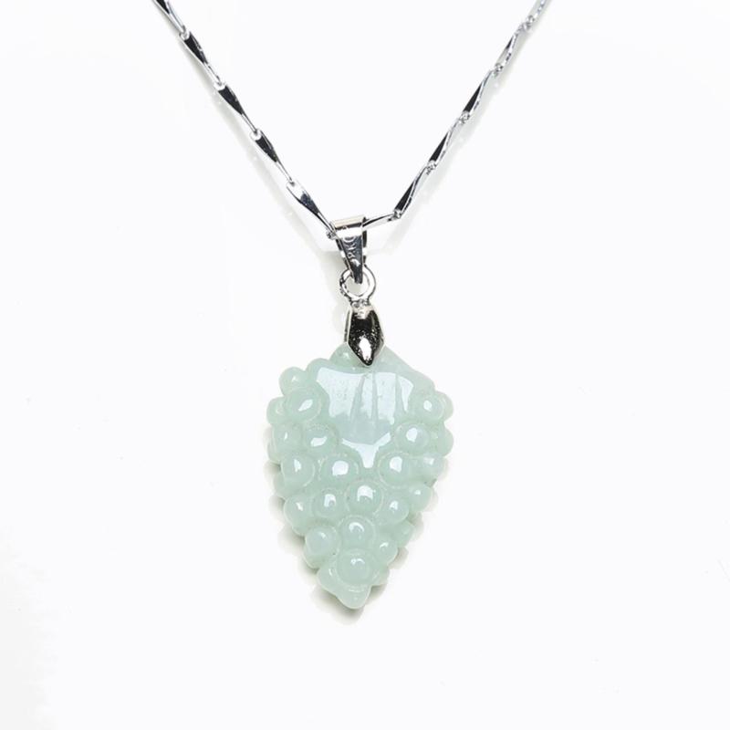 Chùm nho sung túc bạch ngọc 1,5 x 1,2 x 0,6 cm (Tặng kèm dây đeo)