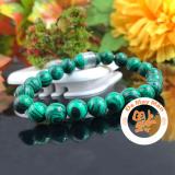 [HCM]Chuỗi Tay Đá Phong Thủy Malachite ( Đá Lông Công ) 8li