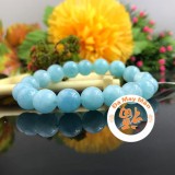 Chuỗi Tay Phong Thủy Đá Aquamarine 10li