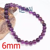 Chuỗi vòng đeo tay đá thạch anh tím tự nhiên 6mm 8mm 10mm 12mm 14mm 16mm legaxi