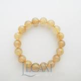 Chuỗi Vòng Đeo Tay Đá Thạch Anh Tóc Vàng Tự Nhiên 11mm Qa34 Legax