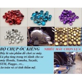 Chụp Ốc Sao Băng trang trí xe máy (1 bộ - xanh lá)