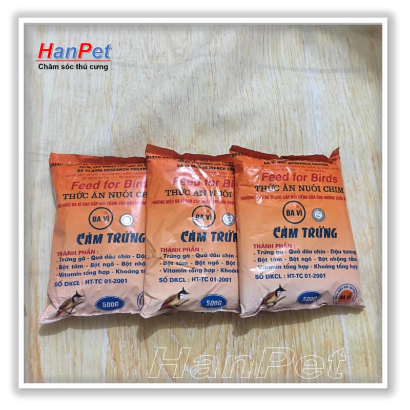 Combo 3 gói Thức ăn cho chim(Cám trứng BAVI - 500gr) (HoaMy A 214).
