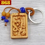 [HCM]Combo 3 móc chìa khóa tuổi Tỵ - gỗ hoàng đàn