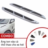 COMBO mang cá dán xe hơi (dài) + ăng ten vây cá thể thao