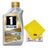 Combo nhớt tổng hợp cao cấp mobil 1 5w30 ep 946ml mẫu mới 2022 và khăn lau cao cấp 3m