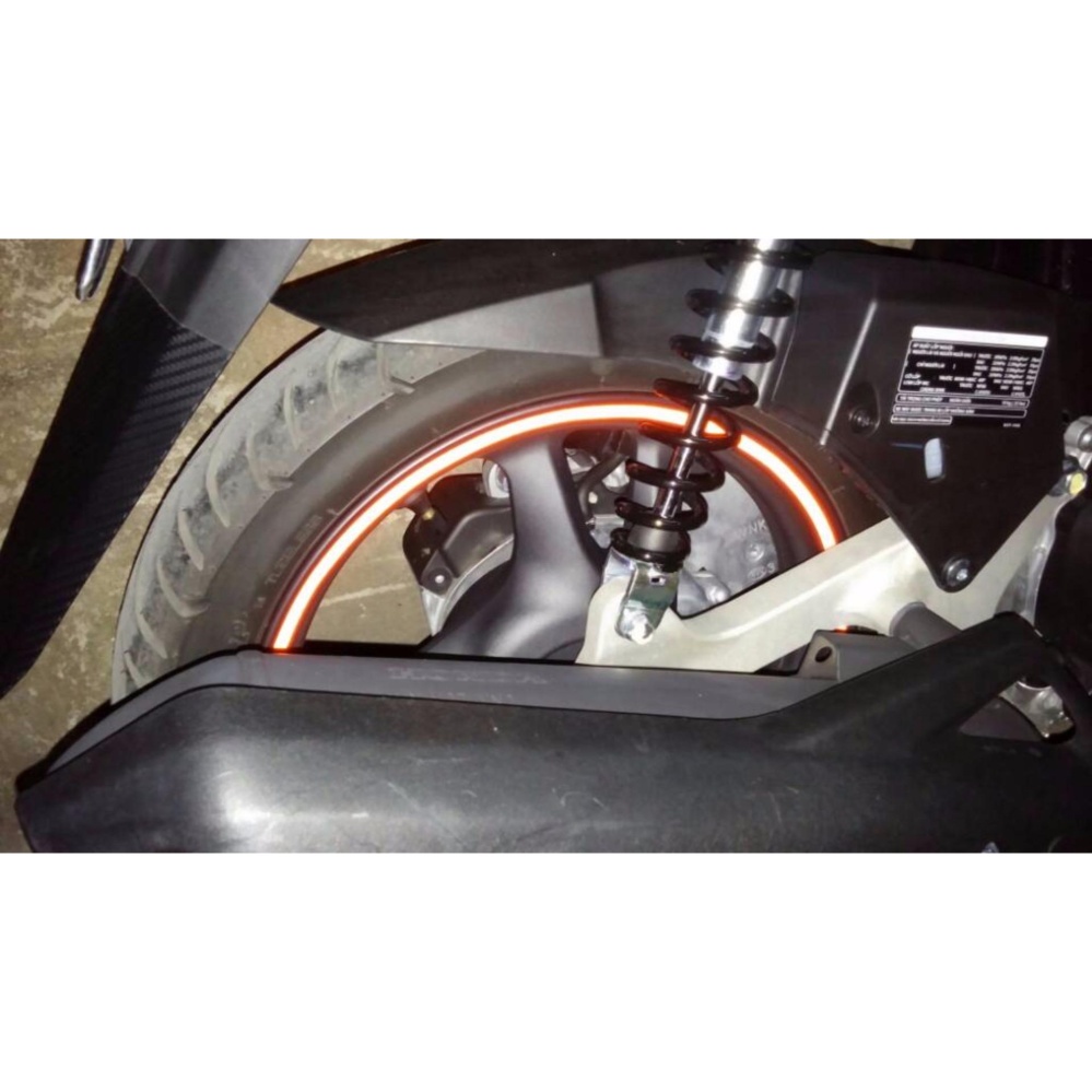 Cuộn 5 mét Decal phản quang dán viền thân xe (trắng)