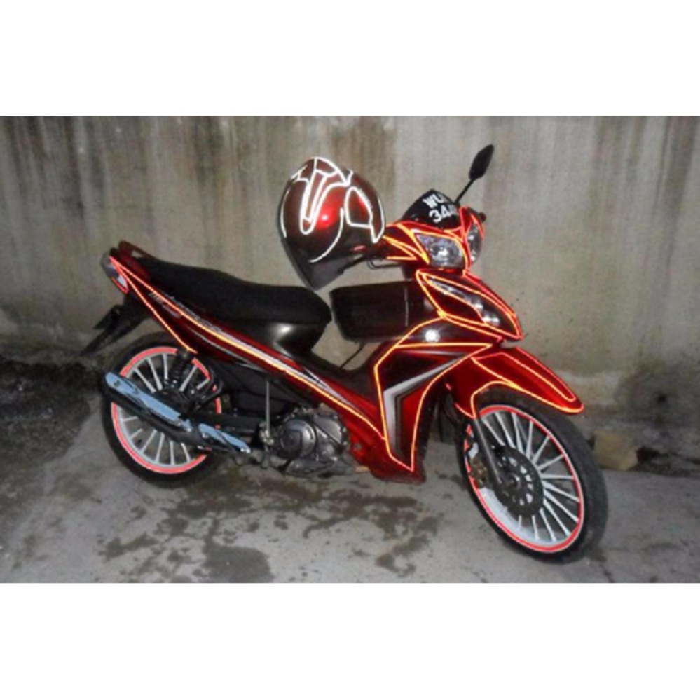 Cuộn 5 mét Decal phản quang dán viền thân xe (trắng)