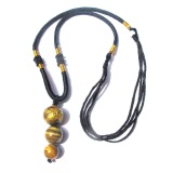 Đá opal mắt hổ tự nhiên chạm rồng đeo cổ