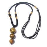 Đá Opal Mắt Hổ Tự Nhiên Chạm Rồng Đeo Cổ