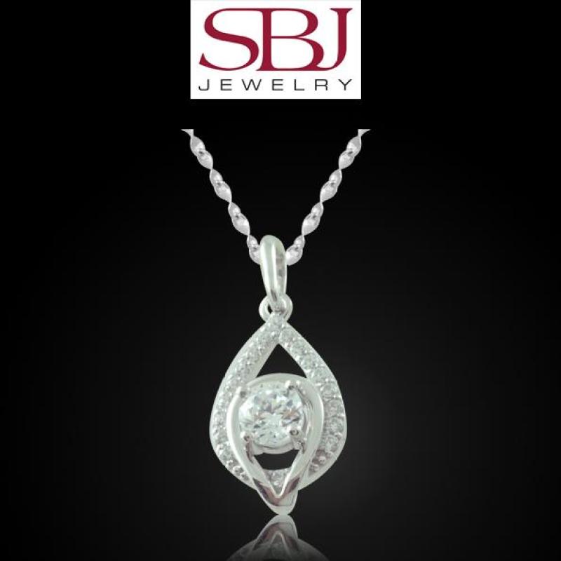 Mặt dây chuyền 14k vàng trắng SBJ