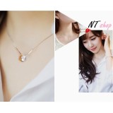 Dây Chuyền Bạc S925  Tâm Hạt Kim Cương Zircon Nữ Tính Quí Phái DC925ZIRCON01