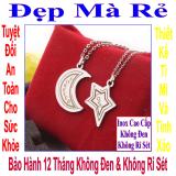 Necklaces couple stainless steel đẹp that cheap moon and star carved letters love forever White wholesale price as above is 1 pair as picture-commitment 1 Đổi 1 if Hoen, rust