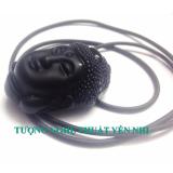 Dây chuyền đầu phật A Di Đà đá núi lửa Obsidian