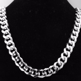 [HCM]Dây chuyền inox nam Mười ly trắng bạc dài 60cm  - không đen vĩnh viễn.