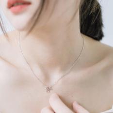 Dây chuyền mạ Bạc 925 Mặt cây đính đá