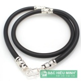 Dây chuyền nam bằng da bọc bạc dcs038f hình rồng