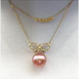 Dây chuyền ngọc trai tự nhiên mạ vàng 14k