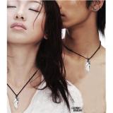 Dây chuyền pha lê nanh sói (trắng) NL22T