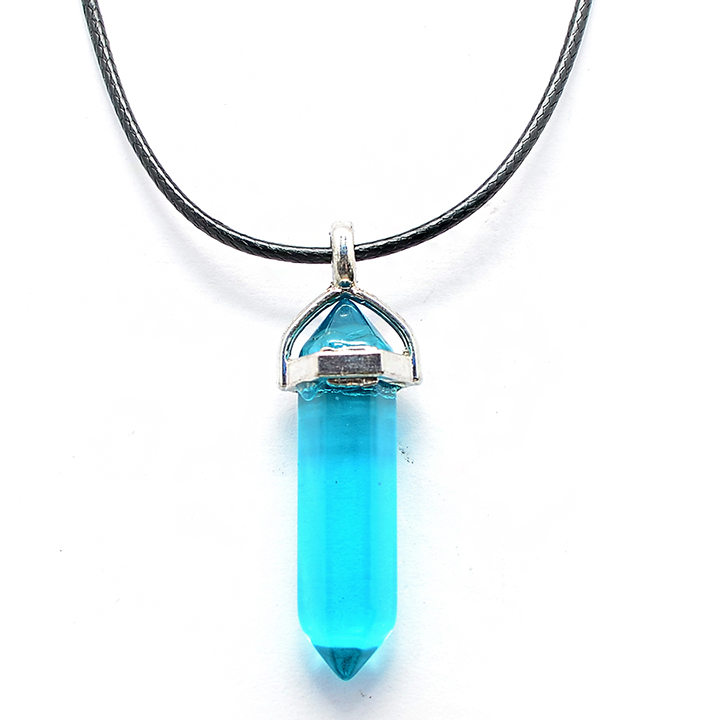 Dây chuyền tinh thể đá Fluorite CRYSTAL 5710 (Xanh ngọc).