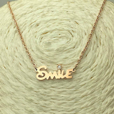 Dây chuyền Titan chữ SMILE DC86 (Đồng)