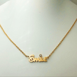 Dây chuyền Titan chữ SMILE DC86 (Đồng)