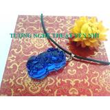 Dây Chuyền Tỳ Hưu pha lê xanh lam
