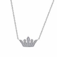 Dây chuyền Vương miện J’admire bạc cao cấp mạ Platinum đính đá Cubic Zirconia trắng