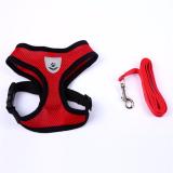 Dây đai và yếm dắt Chó size L (Đỏ)