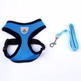 Dây đai và yếm dắt Chó size S (Xanh)