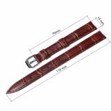 Dây đồng hồ bằng da bò thật - size (cỡ) 14 (màu nâu)