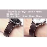 Dây đồng hồ da bò cao cấp SIZE 18mm (cà phê)