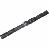 Dây đồng hồ da bò thật cỡ 12 (Đen)