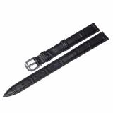 Dây đồng hồ da bò thật cỡ 14 (Đen)