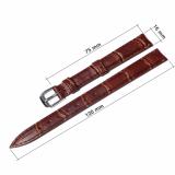 Dây đồng hồ da bò thật cỡ 16 (Nâu)