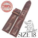 Dây đồng hồ da Cá Sấu SIZE 18mm (nâu)