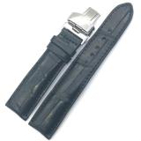 Dây đồng hồ da Cá Sấu SIZE 20mm (đen)