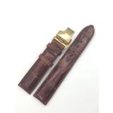 Dây đồng hồ da Cá Sấu SIZE 22mm (nâu)
