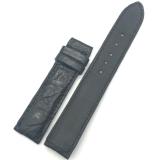 Dây đồng hồ da Cá Sấu Vân Tròn SIZE 20mm (đen)