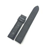 Dây đồng hồ da Cá Sấu Vân Tròn SIZE 22mm (đen)