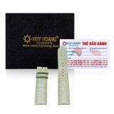 Dây đồng hồ da đà điểu màu xanh lá TH8405