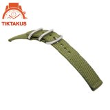 Dây Nato 2 mảnh cho đồng hồ 18mm (màu xanh lá)- Tiktakus(Woodland Camouflage)