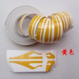 Đề can dán vạch chỉ ô tô trang trí Màu Vàng