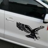 Decal hình Đại Bàng dán xe (Đen)